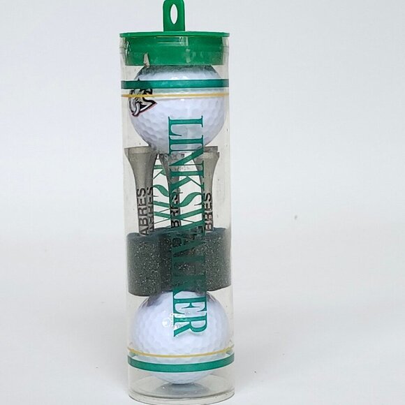 OFFICIAL Buffalo Sabres LINKSWALKER Golf Balls and Tee Gift Set BNIP - Picture 1 of 3